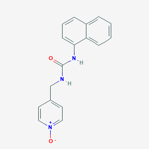 molecular formula C17H15N3O2 B14631723 N-Naphthalen-1-yl-N'-[(1-oxo-1lambda~5~-pyridin-4-yl)methyl]urea CAS No. 56914-13-7