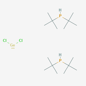 molecular formula C16H38Cl2GeP2 B14631730 Di-tert-butylphosphane--dichloro-lambda~2~-germane (2/1) CAS No. 54677-63-3