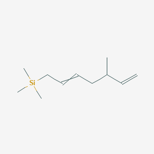 molecular formula C11H22Si B14631744 Trimethyl(5-methylhepta-2,6-dien-1-yl)silane CAS No. 56483-97-7