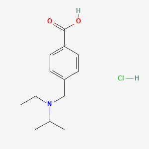 molecular formula C13H20ClNO2 B1463175 4-{[Ethyl(propan-2-yl)amino]methyl}benzoic acid hydrochloride CAS No. 1240527-20-1