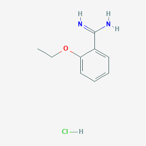 molecular formula C9H13ClN2O B146318 2-Ethoxybenzamidine hydrochloride CAS No. 18637-00-8