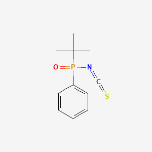molecular formula C11H14NOPS B14631836 tert-Butyl(phenyl)phosphinic isothiocyanate CAS No. 54100-46-8