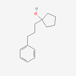 molecular formula C14H20O B14631843 1-(3-Phenylpropyl)cyclopentanol CAS No. 53668-63-6