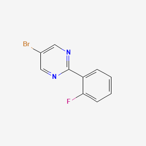 molecular formula C10H6BrFN2 B1463187 5-Bromo-2-(2-fluorophenyl)pyrimidine CAS No. 1119089-46-1