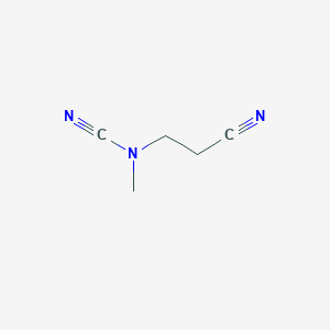 molecular formula C5H7N3 B14631882 (2-Cyanoethyl)methylcyanamide CAS No. 54434-24-1