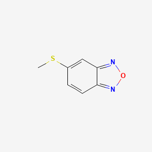molecular formula C7H6N2OS B14631903 5-(Methylsulfanyl)-2,1,3-benzoxadiazole CAS No. 53439-76-2