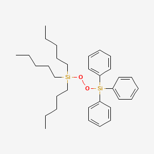 molecular formula C33H48O2Si2 B14631923 Tripentyl[(triphenylsilyl)peroxy]silane CAS No. 53575-52-3