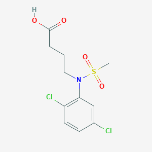 4-[(2,5-Dichlorophenyl)(methylsulfonyl)amino]butanoic acid
