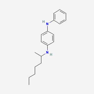 molecular formula C19H26N2 B14631973 N~1~-(Heptan-2-yl)-N~4~-phenylbenzene-1,4-diamine CAS No. 53626-69-0
