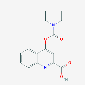 4-[(Diethylcarbamoyl)oxy]quinoline-2-carboxylic acid