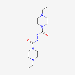 molecular formula C14H26N6O2 B14632007 Diazenediylbis[(4-ethylpiperazin-1-yl)methanone] CAS No. 54904-82-4