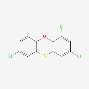 molecular formula C12H5Cl3OS B14632045 Phenoxathiin, 2,4,8-trichloro- CAS No. 56348-78-8