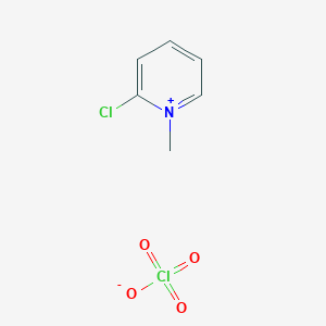 molecular formula C6H7Cl2NO4 B14632048 2-Chloro-1-methylpyridin-1-ium perchlorate CAS No. 56505-16-9