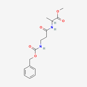 molecular formula C15H20N2O5 B14632079 methyl N-[(benzyloxy)carbonyl]-beta-alanylalaninate CAS No. 56120-14-0