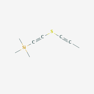 molecular formula C8H12SSi B14632110 Trimethyl{[(prop-1-yn-1-yl)sulfanyl]ethynyl}silane CAS No. 57562-74-0