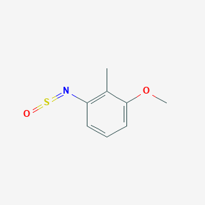 molecular formula C8H9NO2S B14632116 Benzenamine, 3-methoxy-2-methyl-N-sulfinyl- CAS No. 56911-17-2