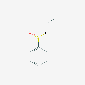molecular formula C9H12OS B14632125 Benzene, [(R)-propylsulfinyl]- CAS No. 54234-79-6