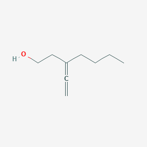 molecular formula C9H16O B14632131 1-Heptanol, 3-ethenylidene- CAS No. 55930-37-5