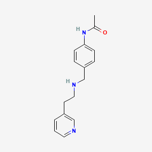 molecular formula C16H19N3O B1463215 N-[4-({[2-(pyridin-3-yl)ethyl]amino}methyl)phenyl]acetamide CAS No. 1178281-50-9