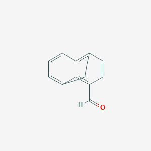 molecular formula C12H10O B14632158 Bicyclo[4.4.1]undeca-1(10),2,4,6,8-pentaene-3-carbaldehyde CAS No. 53883-22-0
