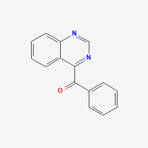 molecular formula C15H10N2O B14632178 Methanone, phenyl-4-quinazolinyl- CAS No. 55276-35-2