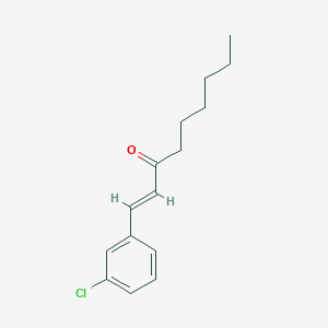 molecular formula C15H19ClO B14632197 (E)-1-(3-chlorophenyl)non-1-en-3-one CAS No. 54951-58-5