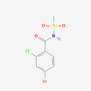 B1463221 N-(4-Bromo-2-chlorobenzoyl)-methanesulfonamide CAS No. 1971914-66-5