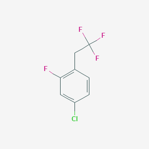 molecular formula C8H5ClF4 B1463225 4-Chloro-2-fluoro-1-(2,2,2-trifluoroethyl)benzene CAS No. 1186194-79-5