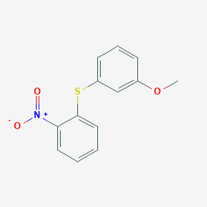 molecular formula C13H11NO3S B14632289 1-[(3-Methoxyphenyl)sulfanyl]-2-nitrobenzene CAS No. 54815-63-3