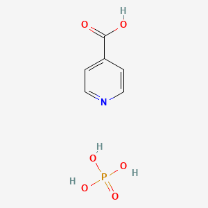 molecular formula C6H8NO6P B14632312 Phosphoric acid;pyridine-4-carboxylic acid CAS No. 54389-10-5