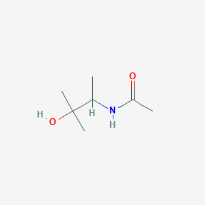 molecular formula C7H15NO2 B14632321 N-(3-Hydroxy-3-methyl-butan-2-YL)acetamide CAS No. 53336-55-3