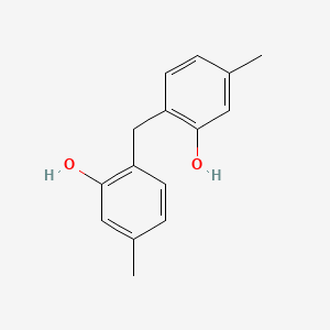 molecular formula C15H16O2 B14632419 Phenol, 2,2'-methylenebis[5-methyl- CAS No. 57693-38-6