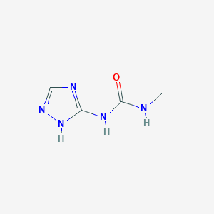 molecular formula C4H7N5O B14632431 1-Methyl-3-(1h-1,2,4-triazol-5-yl)urea CAS No. 54070-78-9