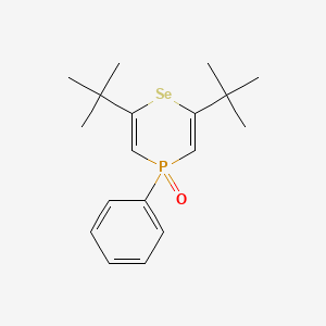 molecular formula C18H25OPSe B14632445 2,6-Di-tert-butyl-4-phenyl-4H-1,4lambda~5~-selenaphosphinin-4-one CAS No. 57044-93-6