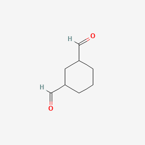 molecular formula C8H12O2 B14632457 Cyclohexane-1,3-dicarbaldehyde CAS No. 55309-54-1