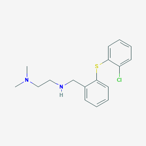 B1463250 N1-(2-(2-Chlorophenylthio)benzyl)-N2,N2-dimethylethane-1,2-diamine CAS No. 951624-18-3