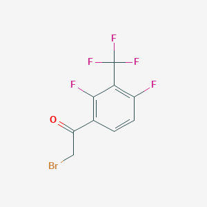 B1463253 2,4-Difluoro-3-(trifluoromethyl)phenacyl bromide CAS No. 1211707-65-1