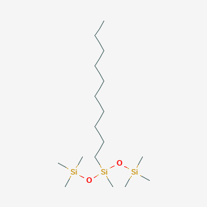 molecular formula C17H42O2Si3 B14632532 Trisiloxane, 3-decyl-1,1,1,3,5,5,5-heptamethyl- CAS No. 54253-66-6