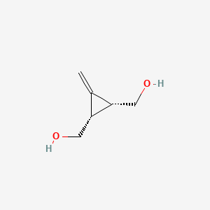 molecular formula C6H10O2 B14632576 [(1R,2S)-3-Methylidenecyclopropane-1,2-diyl]dimethanol CAS No. 57476-08-1