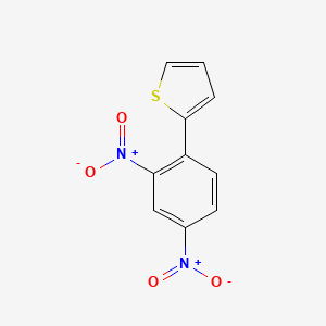molecular formula C10H6N2O4S B14632588 Thiophene, 2-(2,4-dinitrophenyl)- CAS No. 53295-67-3