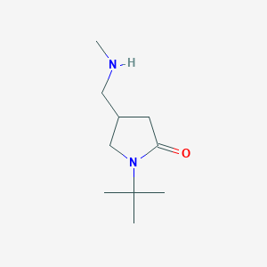 1-Tert-butyl-4-[(methylamino)methyl]pyrrolidin-2-one