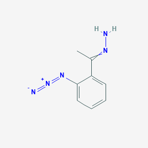 molecular formula C8H9N5 B14632614 [1-(2-Azidophenyl)ethylidene]hydrazine CAS No. 55271-23-3