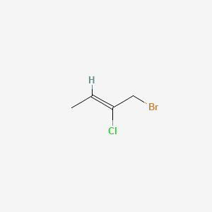 molecular formula C4H6BrCl B14632618 2-Butene, 1-bromo-2-chloro- CAS No. 54410-84-3