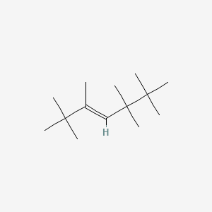 molecular formula C14H28 B14632620 2,2,3,5,5,6,6-Heptamethyl-3-heptene CAS No. 54845-26-0