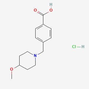 4-[(4-Methoxypiperidin-1-yl)methyl]benzoic acid hydrochloride