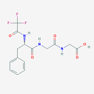 molecular formula C15H16F3N3O5 B14632635 N-(Trifluoroacetyl)-L-phenylalanylglycylglycine CAS No. 53184-62-6