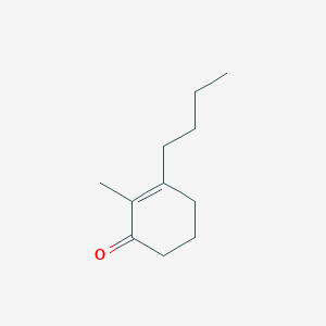 molecular formula C11H18O B14632658 3-Butyl-2-methylcyclohex-2-en-1-one CAS No. 56745-19-8