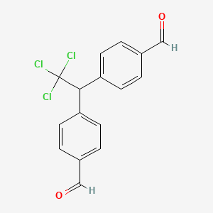 molecular formula C16H11Cl3O2 B14632710 4,4'-(2,2,2-Trichloroethane-1,1-diyl)dibenzaldehyde CAS No. 54545-85-6