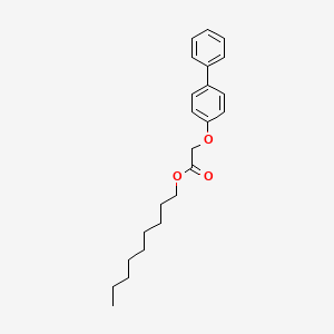 molecular formula C23H30O3 B14632716 Nonyl [([1,1'-biphenyl]-4-yl)oxy]acetate CAS No. 54334-84-8