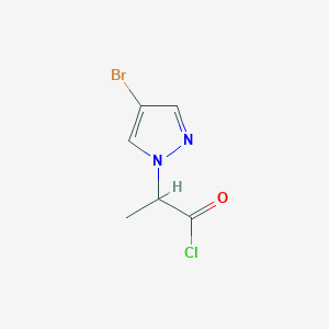 2-(4-Bromo-1H-pyrazol-1-yl)propanoyl chloride